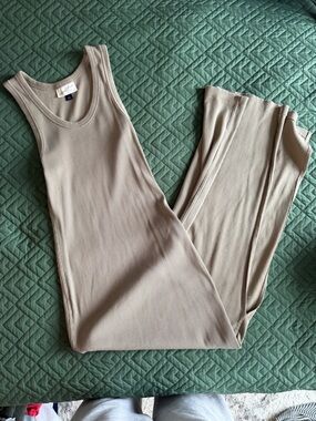 Target Beige Tank Maxi Dress with slit